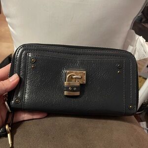 Chloe Paddington Grey Long Zippy Wallet